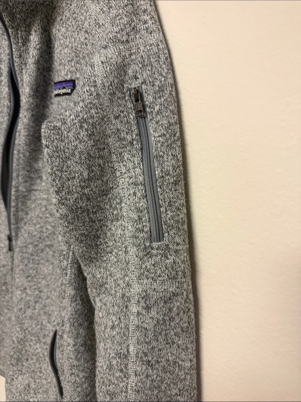 Patagonia Gray Full-Zip Fleece Jacket